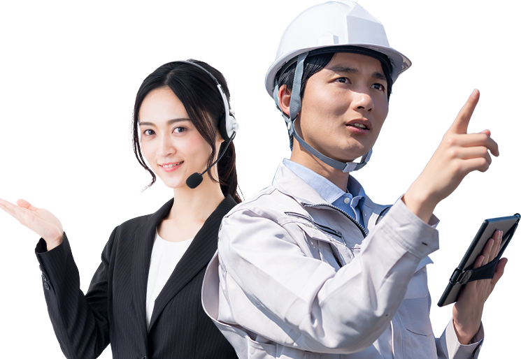 トータルソリューションの作業をしている人の画像