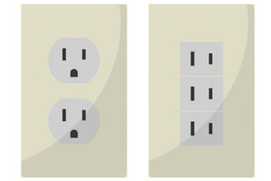 コンセントの差し込み口のイメージ